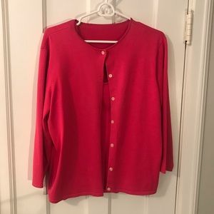 Pink Ralph Lauren sweater set.